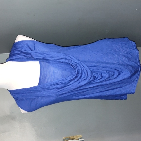 Miss me dark bright blue sleeveless shirt size large - Picture 1 of 9